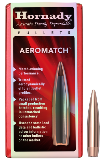 Hornady Aeromatch .224 69gr HPBT Reloading Bullets - 100/Box