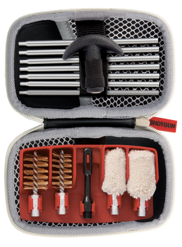 Real Avid Gun Boss Shotgun Cleaning Kit 12 Ga & 20 Ga 14-Piece Black Nylon Case