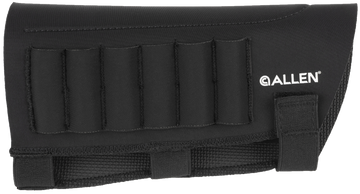 Allen 18427 Buttstock Shell Holder Black Neoprene 223-300 Win Mag 6rd Velcro Mount