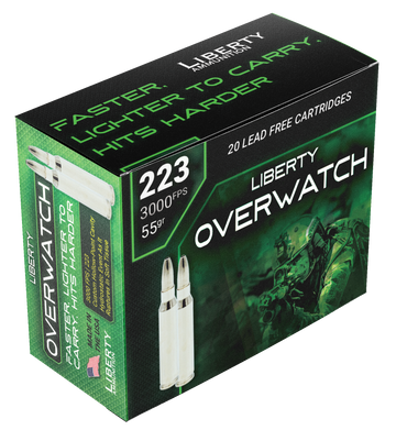 Liberty Ammunition OverWatch 223 Rem 55gr Hollow Point - Box or Case