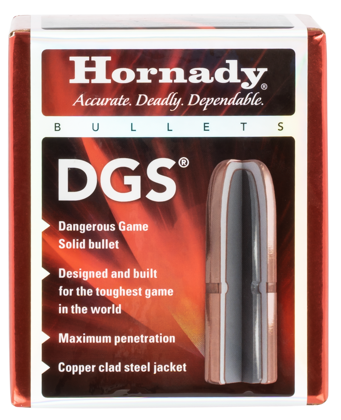 Hornady DGS 45 Cal .458 500 gr Full Metal Jacket Round Nose - 50/Box