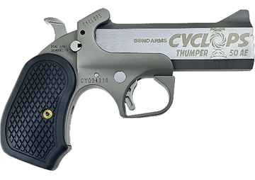Bond Arms Cyclops Big Bore 50 AE 4.25" 1-Rd Break-Action Pistol - Black/Stainless