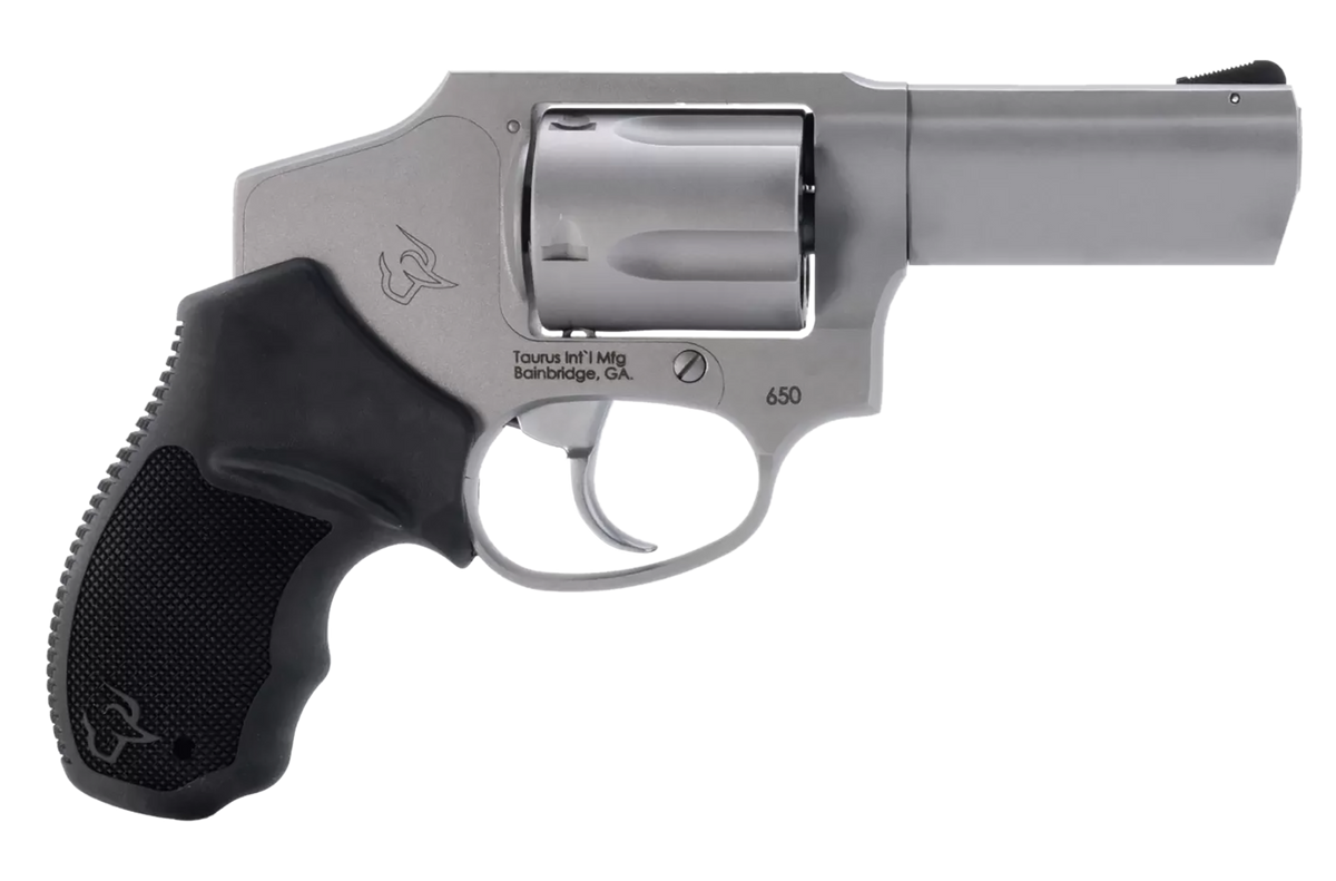 Taurus 650 357 Mag/.38 Special +P 3" 5-Shot DAO Small Frame Revolver - Stainless