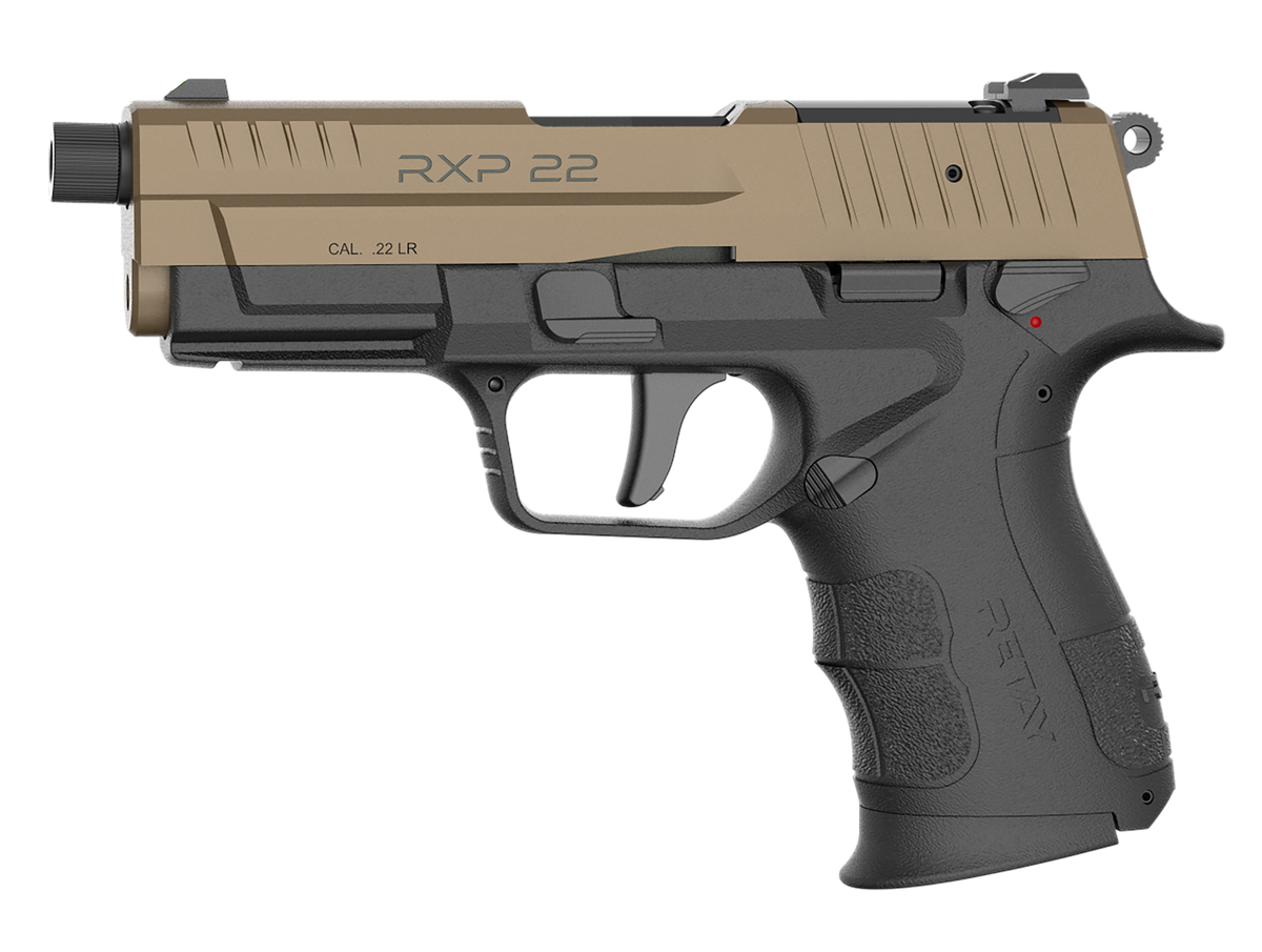 Retay USA RXP 22 LR 4" 10+1 DA/SA Pistol - Black/FDE