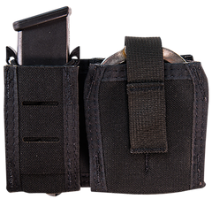 High Speed Gear TACO Duty Single Pistol Mag & Handcuff Holder Black Nylon MOLLE