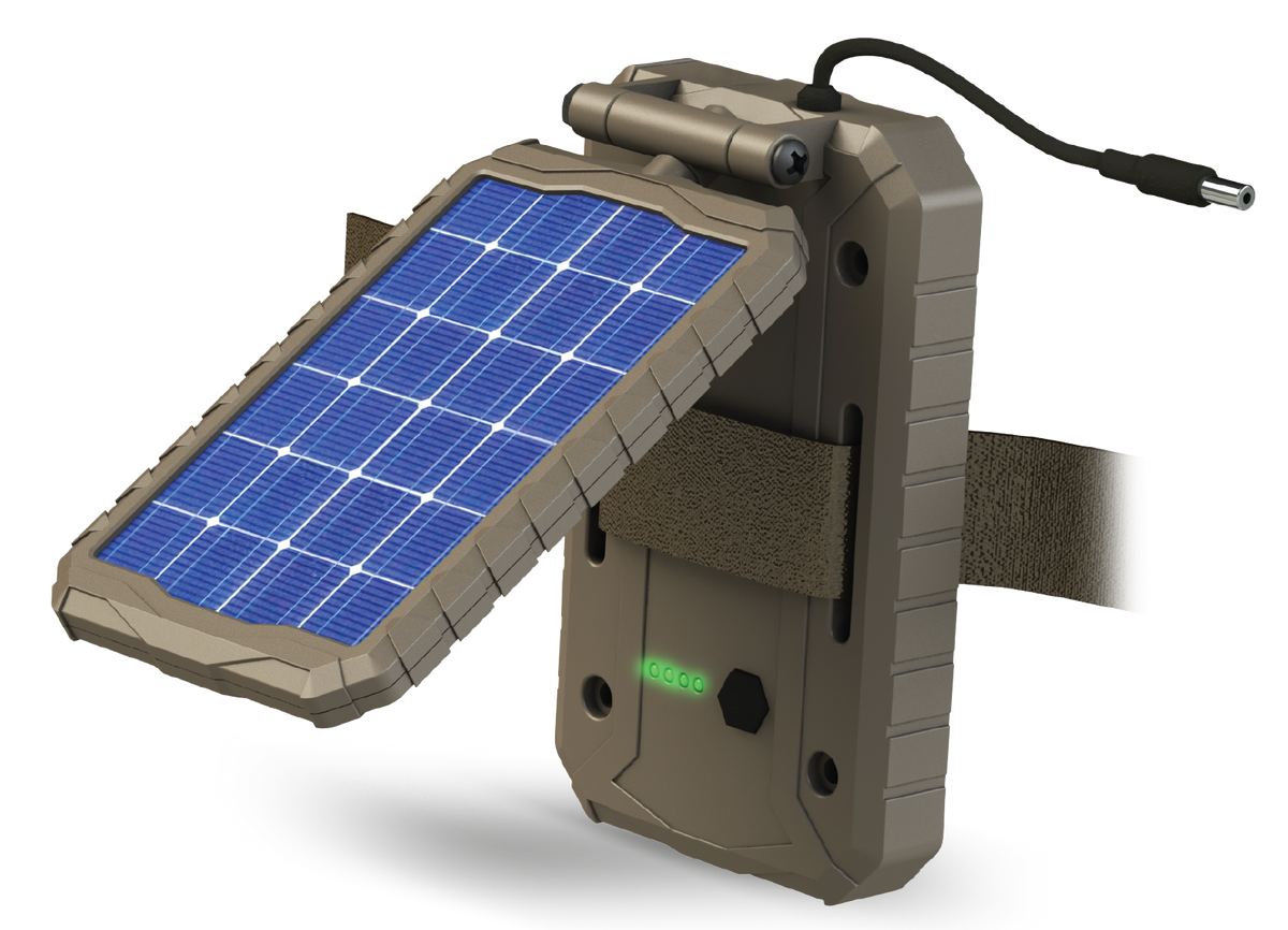 Stealth Cam STCSOLP Sol-Pak Solar Power Panel 12V Li-ion Battery - Brown