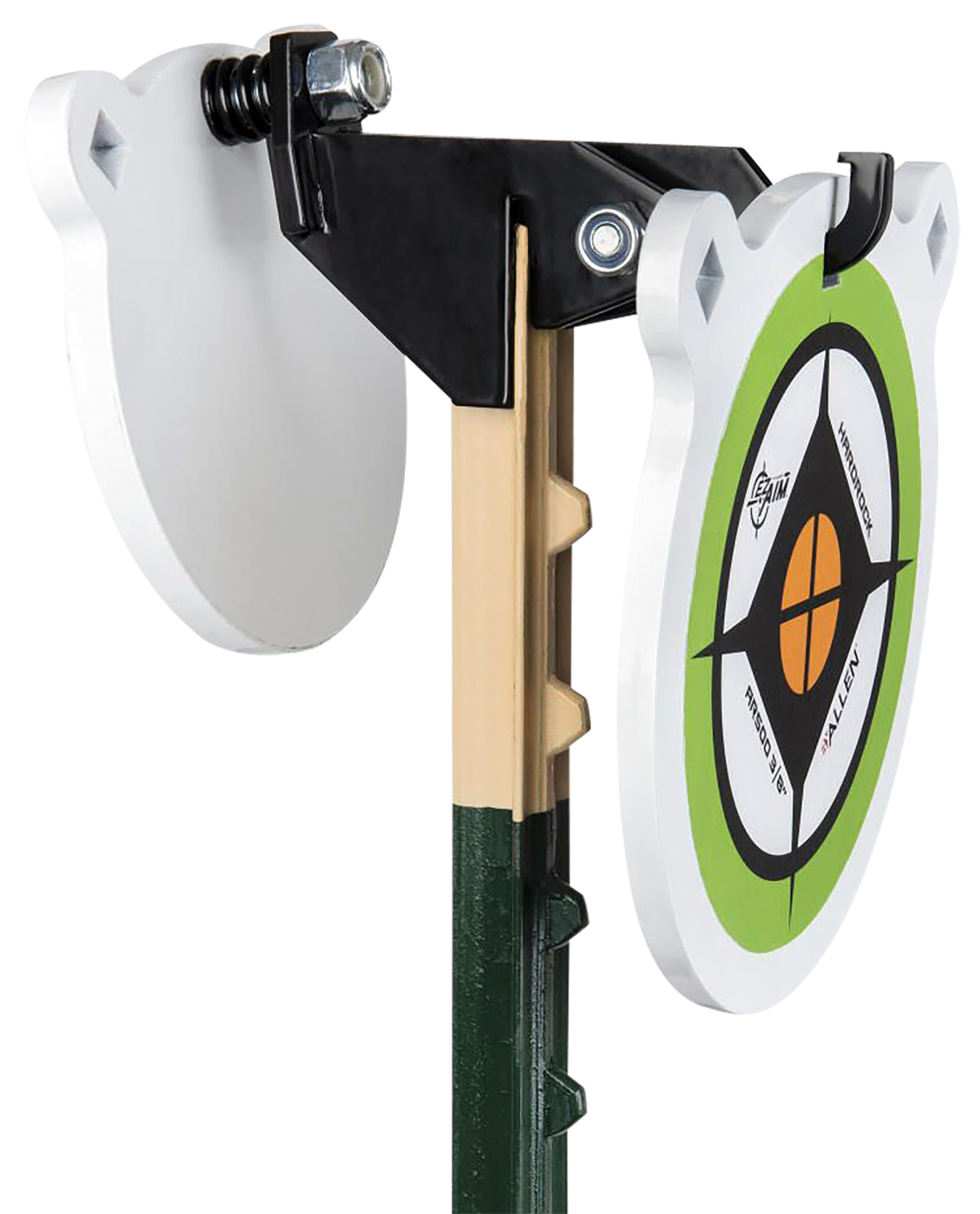 EZ-Aim 15634 Fence Topper Gong Hook & Recoil Spring Black/Brown Steel 7"