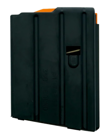 DuraMag SS 350 Legend AR-15 5-Round Stainless Steel Magazine - Black w/ Black Follower