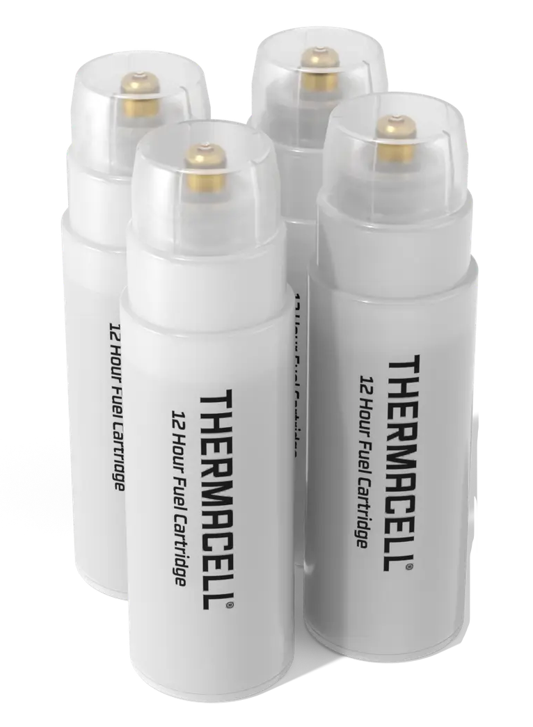 Thermacell C4 Repellent Refill 4-Pack Fuel Cartridges 15 ft Zone 48 hrs