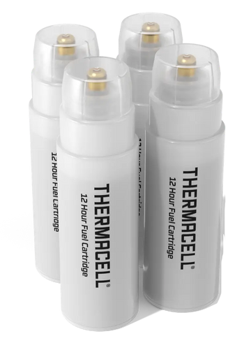 Thermacell C4 Repellent Refill 4-Pack Fuel Cartridges 15 ft Zone 48 hrs
