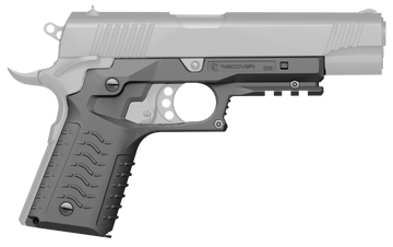 Recover Tactical CC3H04 Grip & Rail System Gray Polymer Picatinny for Standard Frame 1911
