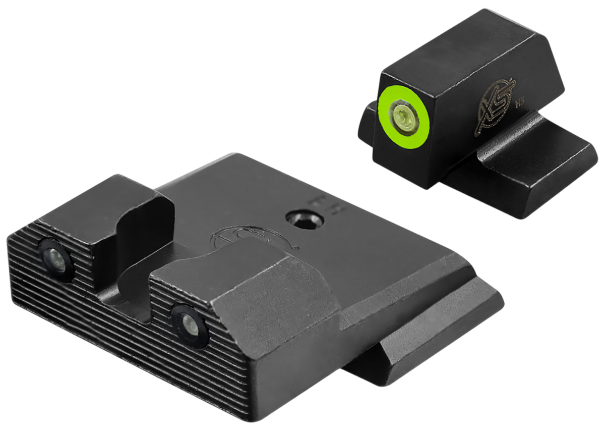 XS Sights R3D 2.0 Night Sight Set Green Tritium Front/Black Oxide Frame - S&W M&P 2.0 FS/Compact