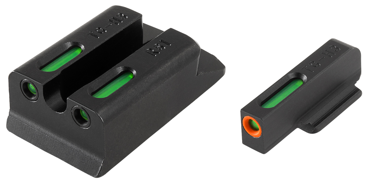 TruGlo TFX Pro Ruger SR Set Tritium Fiber Optic Sight Set - Black Nitride