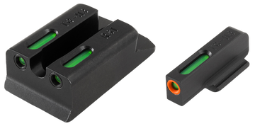 TruGlo TFX Pro Ruger SR Set Tritium Fiber Optic Sight Set - Black Nitride