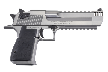 Magnum Research Desert Eagle Mark XIX 44 Rem Mag 6" 8+1 Semi-Auto Pistol w/ Muzzle Brake - Stainless Steel