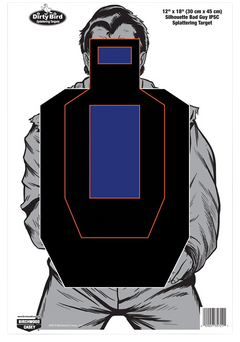Birchwood Casey Dirty Bird Bad Guy 12"x18" Silhouette Hanging Tagboard Target 8 Pack
