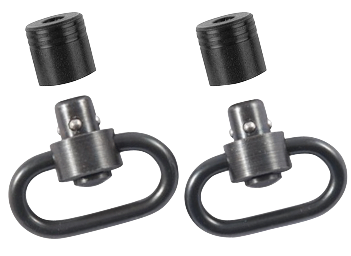 Outdoor Connection Push Button Swivel Set 1" Black Steel