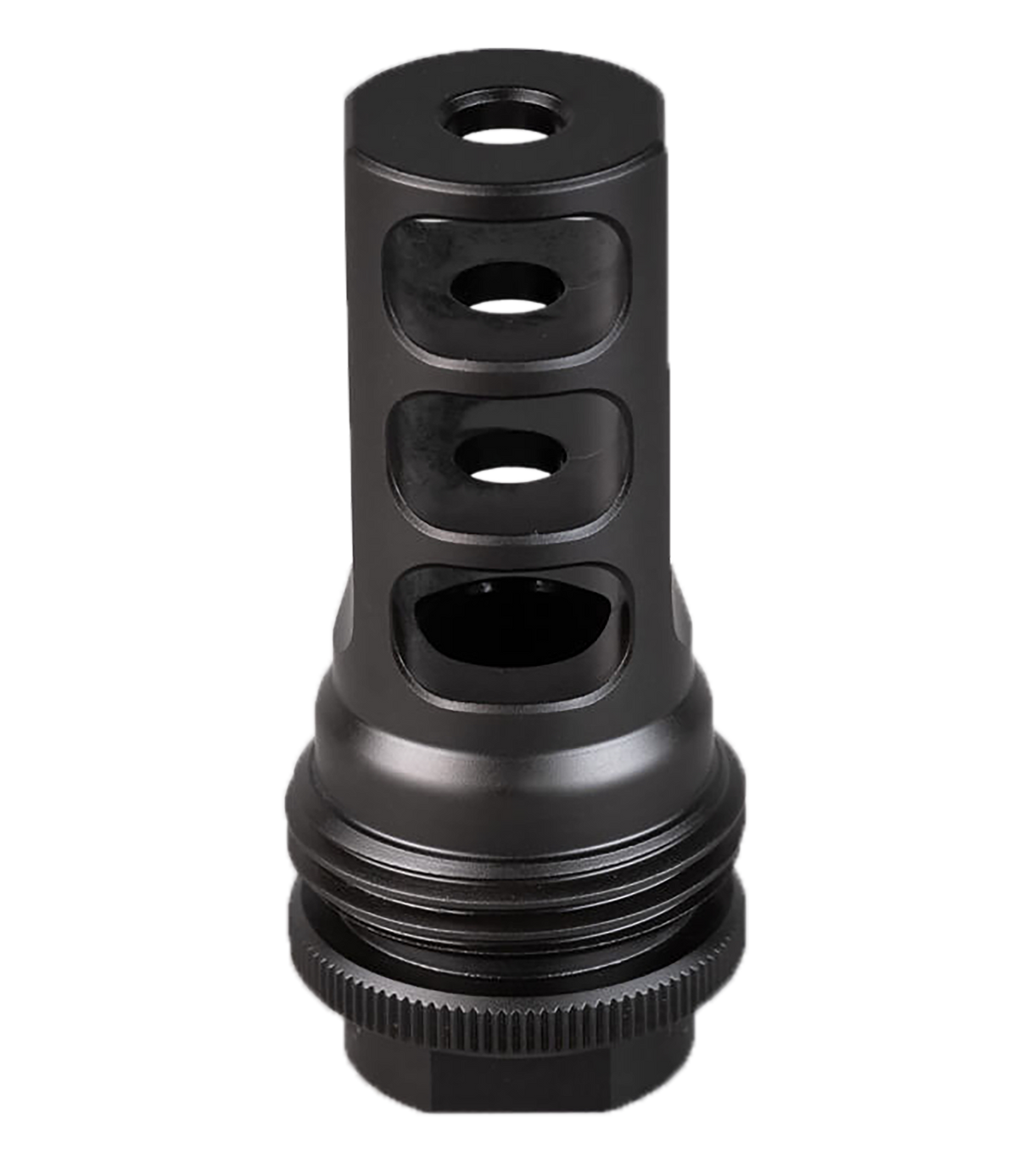 SilencerCo AC4766 ASR Muzzle Brake 9mm Luger 9/16x24 RH Titanium Black Nitride