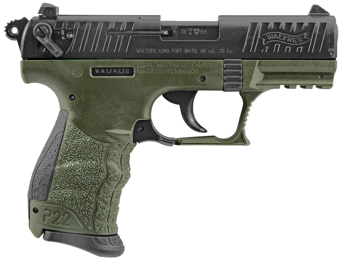 Walther Arms P22 Military 22 LR 3.42" 10+1 Semi-Auto Pistol - CA Compliant