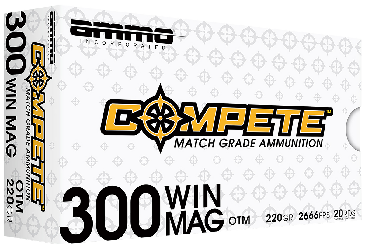 Ammo Inc Compete 300 Win Mag 220gr Open Tip Match 20 Bx/10 Cs - Box or Case