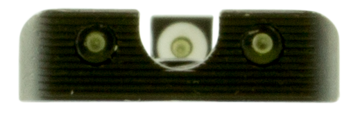 TruGlo Tritium Pro S&W M&P / Shield Green Tritium White Outline Night Sight Set - Black Nitride