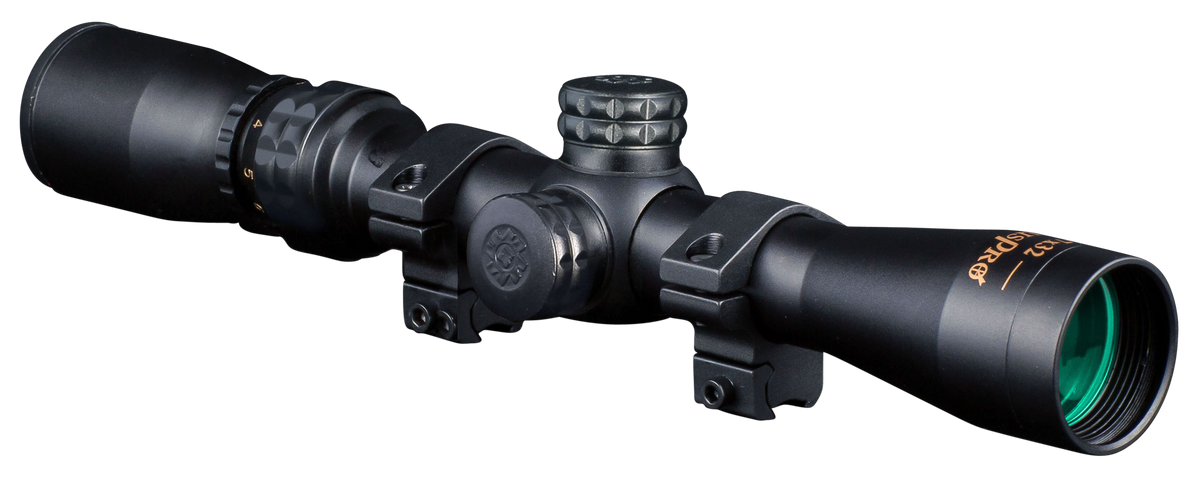 Konus KonusPro 2-7x32mm 1" Tube Engraved 30/30 Duplex Reticle Riflescope with Mounting Rings - Matte Black