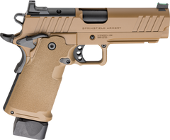 Springfield Armory 1911 DS Prodigy AOS 9mm Luger 4.25" 20+1 Semi-Auto Pistol - Coyote Brown
