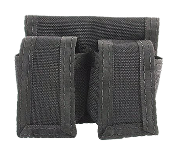 HKS 100B Double Speedloader Case Cordura Black Hook & Loop