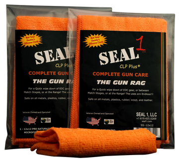 Seal 1 The Gun Rag 12"x12" Pre-Saturated Microfiber Cleaning Cloth