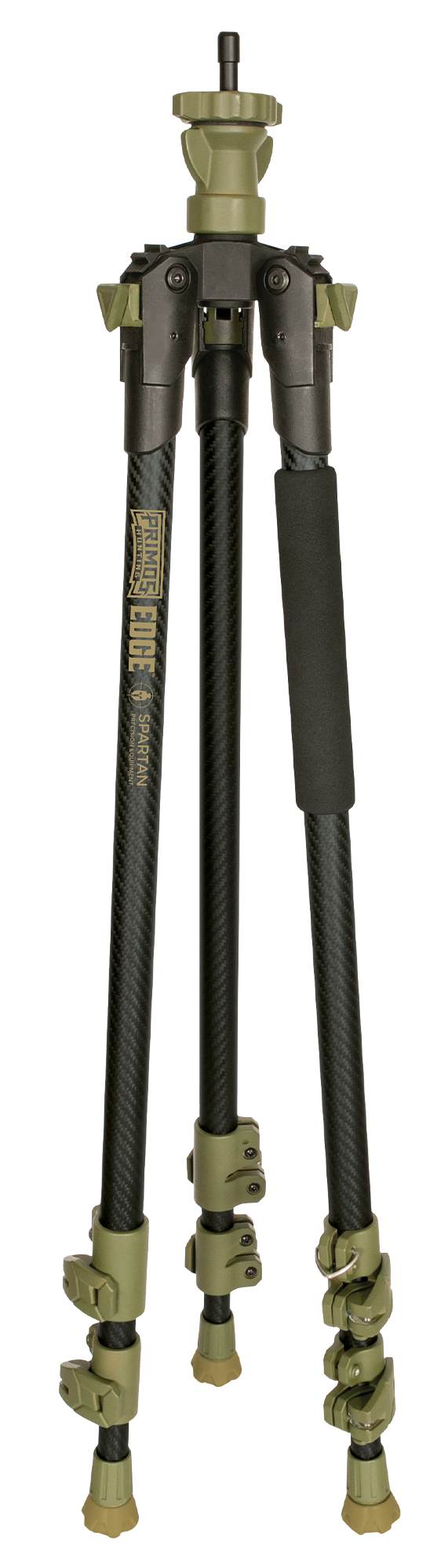 Primos Edge Carbon Fiber Tripod Shooting Stick 31"-59" Dark Earth - Spartan Magnetic Mount