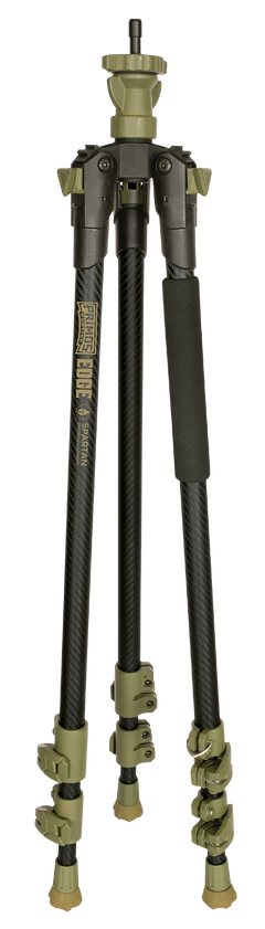 Primos Edge Carbon Fiber Tripod Shooting Stick 31"-59" Dark Earth - Spartan Magnetic Mount