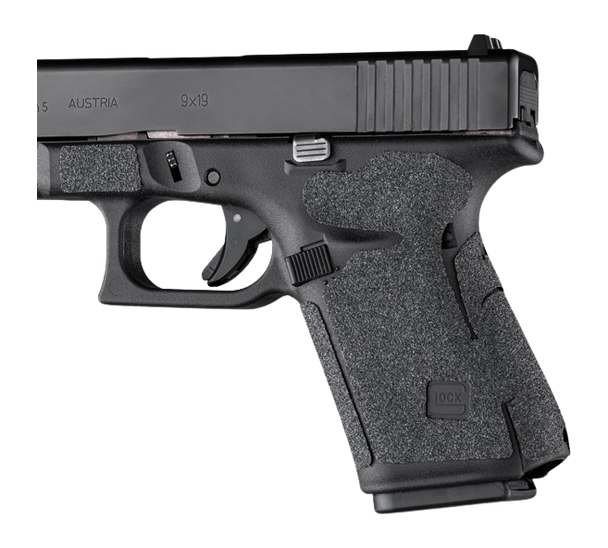 Hogue Wrapter Grit Adhesive Grip Black - Glock 19 / 19 MOS / 44 Gen 5 - No Backstrap