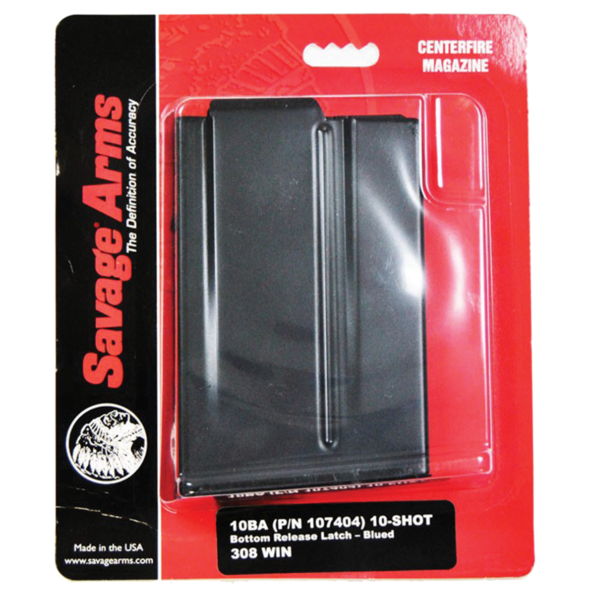 Savage 55183 10BA 6.5 Creedmoor, 308 Win 10-Rd Blued Detachable Magazine