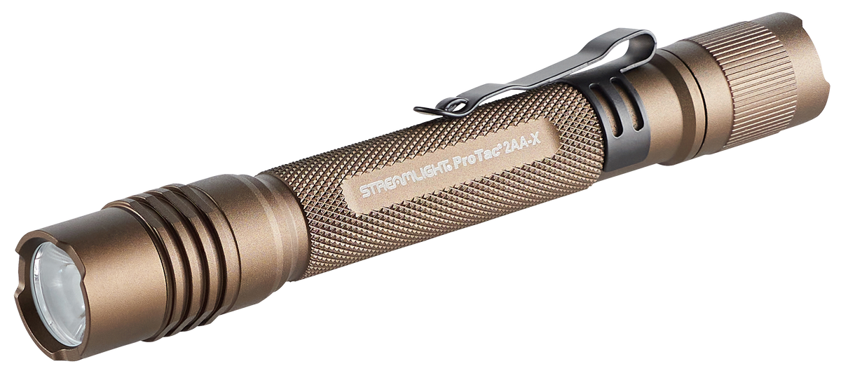 Streamlight 88072 ProTac 2AA Flashlight 18/250 Lumens C4 LED - Coyote 6.14"