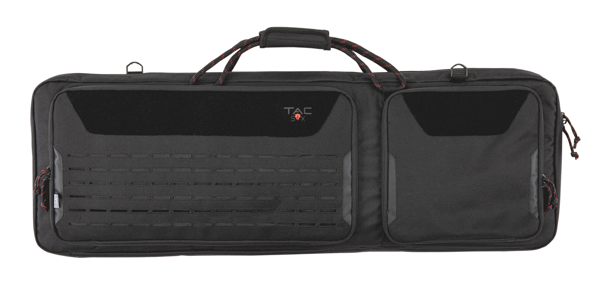 Tac Six Squad 38" Tactical Rifle Case Black 600D Polyester Lockable