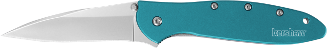 Kershaw Leek 1660TEAL 3" Folding Drop Point 14C28N Steel Teal Aluminum