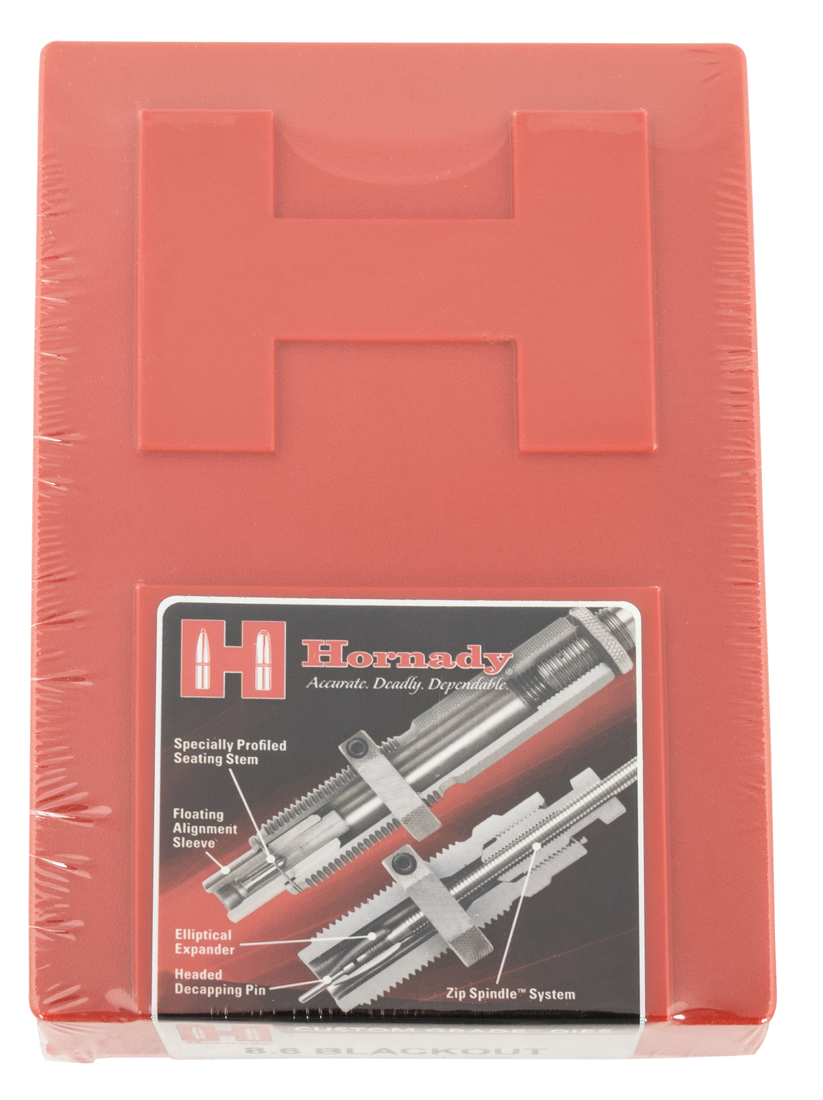 Hornady Custom Grade Series III 2 Die Set 8.6 Blackout - Sizing & Seater