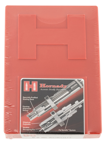 Hornady Custom Grade Series III 2 Die Set 8.6 Blackout - Sizing & Seater