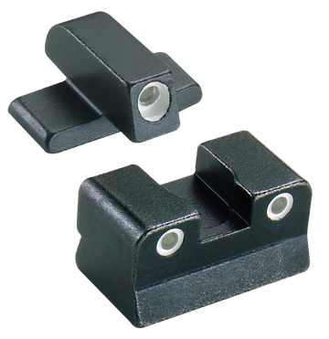 Trijicon 600049 Bright & Tough Night Sights 3-Dot Green Tritium White Outline - Beretta 92A1/96A1