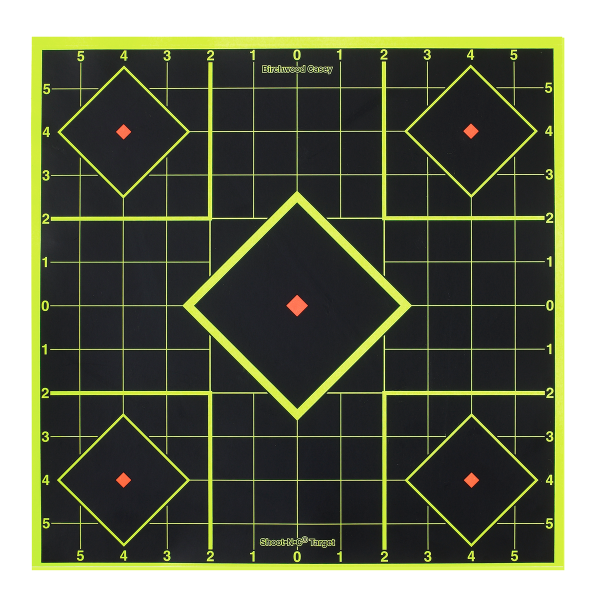 Birchwood Casey Shoot-N-C 8" 5-Diamond Reactive Paper Target 6 Pack