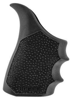 Hogue HandAll Beavertail Grip Sleeve Rubber Black Cobblestone w/ Finger Grooves - Glock 43X/48