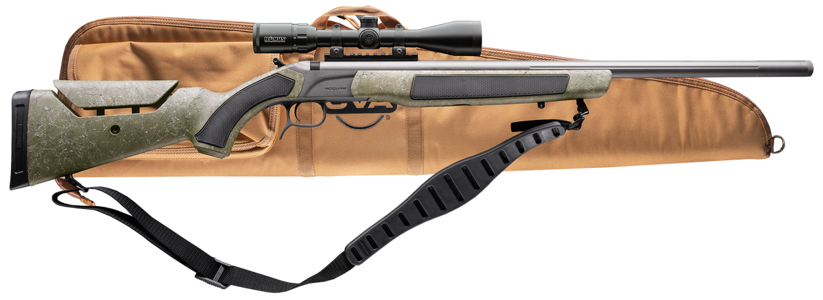 CVA Accura MR-X 45 Cal 26" Fluted Break-Open Muzzleloader - Tungsten Cerakote Scope Package