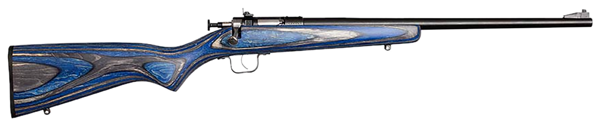 Crickett KSA2222 Youth 22 LR 16.12" 1-Rd Bolt Action Rifle - Blue Laminate Stock