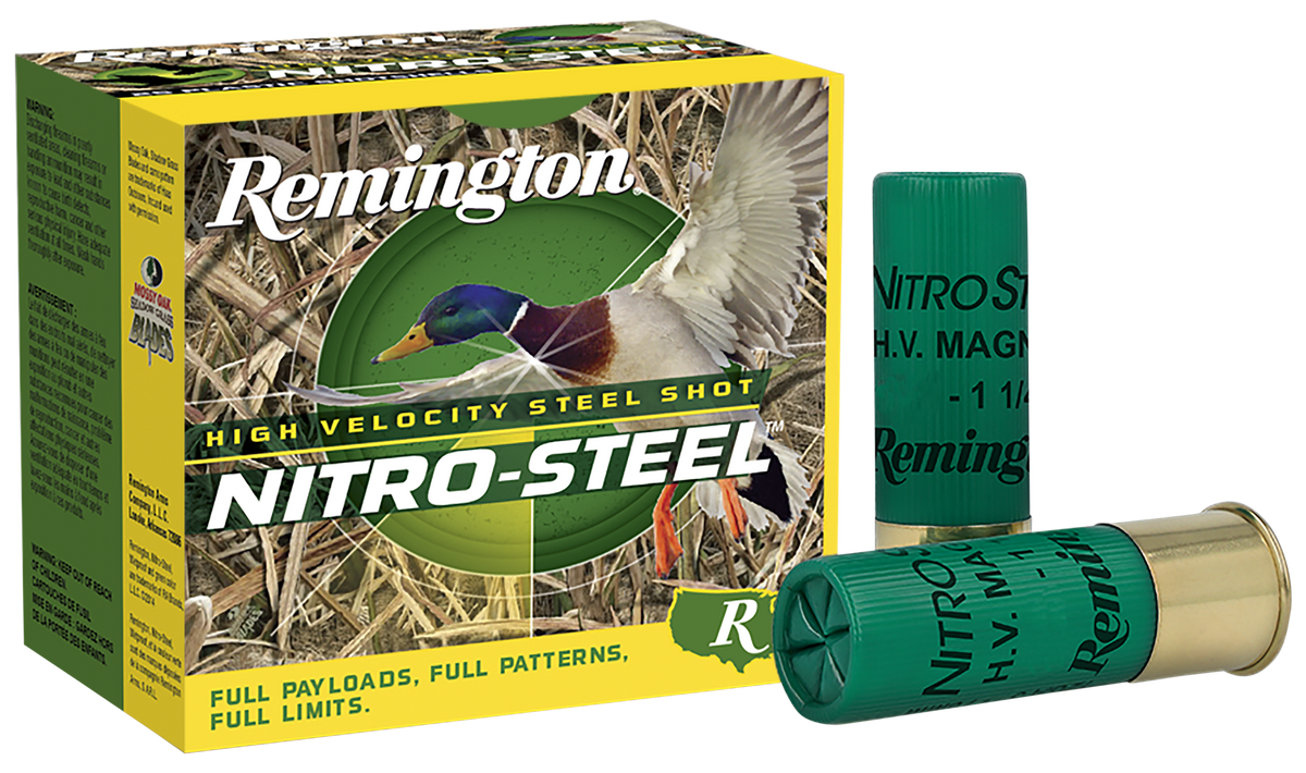 Remington Ammunition Nitro-Steel High Velocity 12 Gauge 2.75" 1 1/8 oz #4 Shot - Box or Case