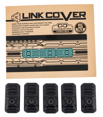 Strike Industries LINKCOVER M-LOK/KeyMod Rail Cover Polymer Black 5-Pack