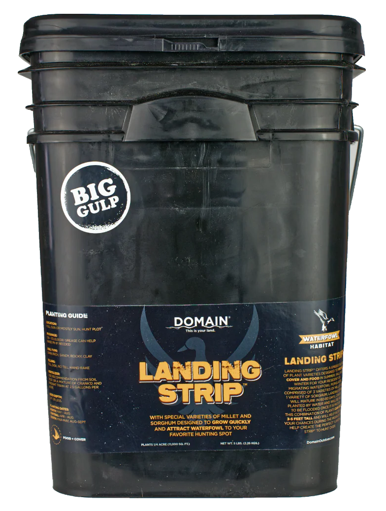 Domain Outdoor Landing Strip Food Plot Seed 1/4 Acre Millet and Sorghum Mix