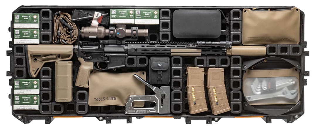 Magpul Industries DAKA Grid Organizer Black Polypropylene for Pelican V730 Rifle Case