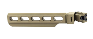 Samson B.R.E. Bufferless Receiver Extension 6-Position Carbine Buffer Tube with Folding Picatinny Adapter - AR-15 - Flat Dark Earth