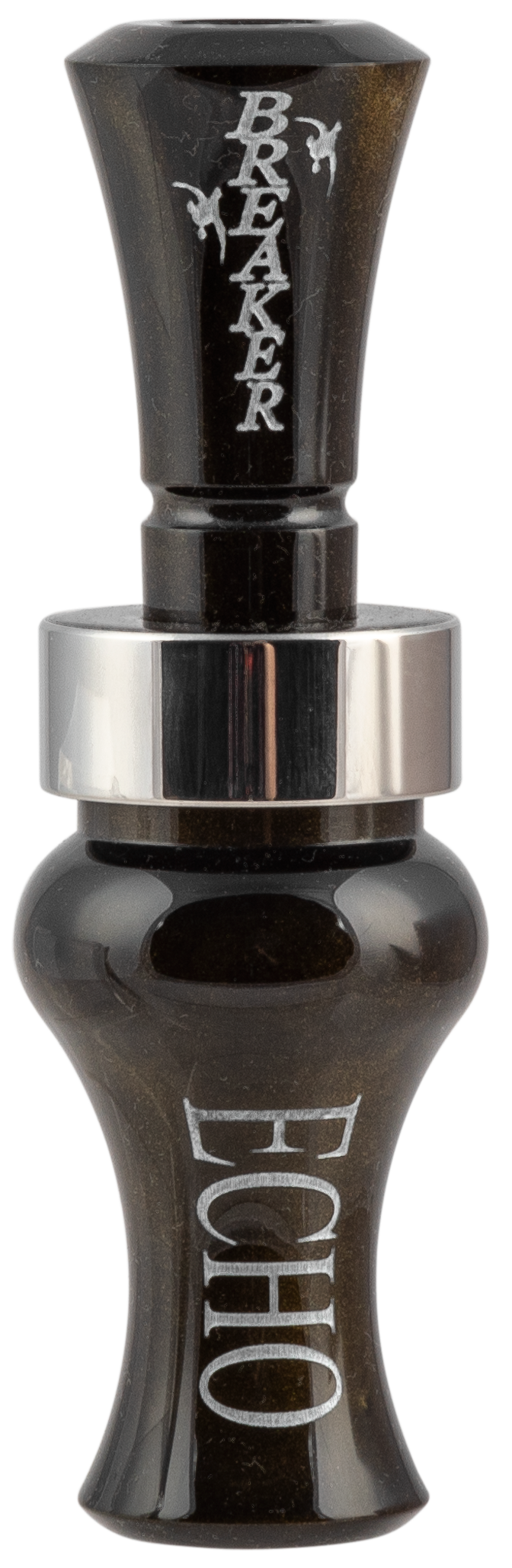 Echo Calls Breaker Single Reed Duck Call Black Gold Pearl Acrylic