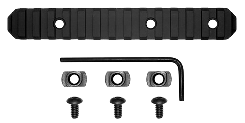 GrovTec GTSW239 6" 15-Slot M-LOK Picatinny Rail Black Anodized